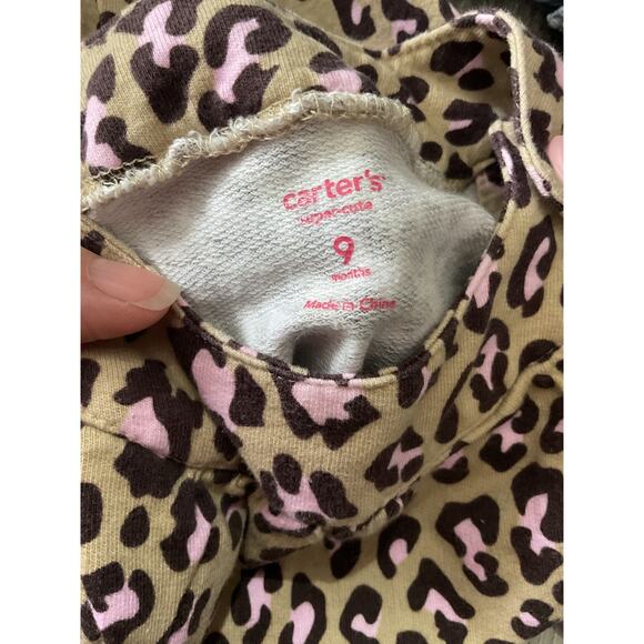 Carter’s Baby Girl Leopard Jumper Dress 9 Months - Picture 5 of 12